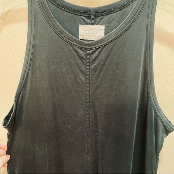 Everlane Black Sleeveless Maxi Dress XL X-Large - Picture 3 of 7